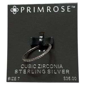 NWT Primrose Cubic Zirconia Sterling Silver Size 7 Ring